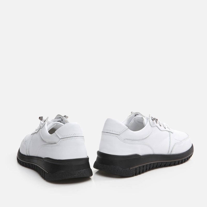 Hotiç 01AYH294650A900 GENUINE Leather White Women's Sports Shoes  - Image 5