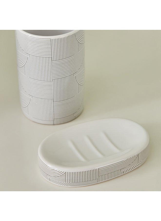 Home Box - Aristo 4-Piece Ceramic Bathroom Accessory Set 7 x 20 x 22 cm - Image 1