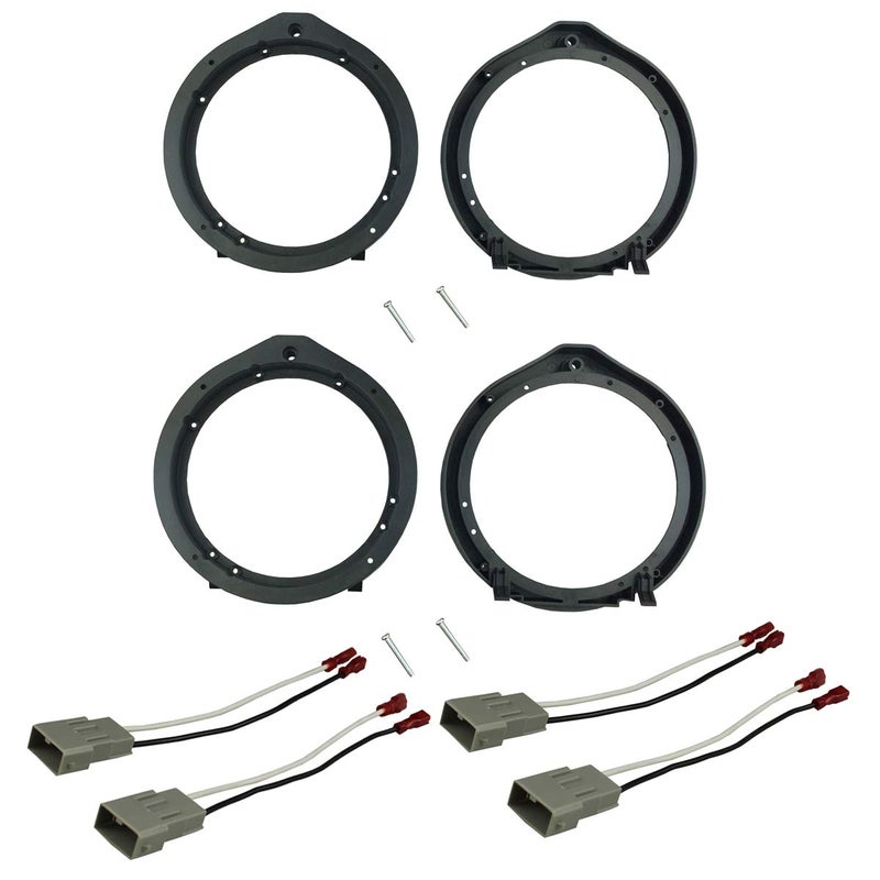 DKMUS محول تركيب مكبر الصوت DKMUS 6.5"/6.75" لسيارات أكورا وهوندا مع مجموعة الأسلاك - Image 1