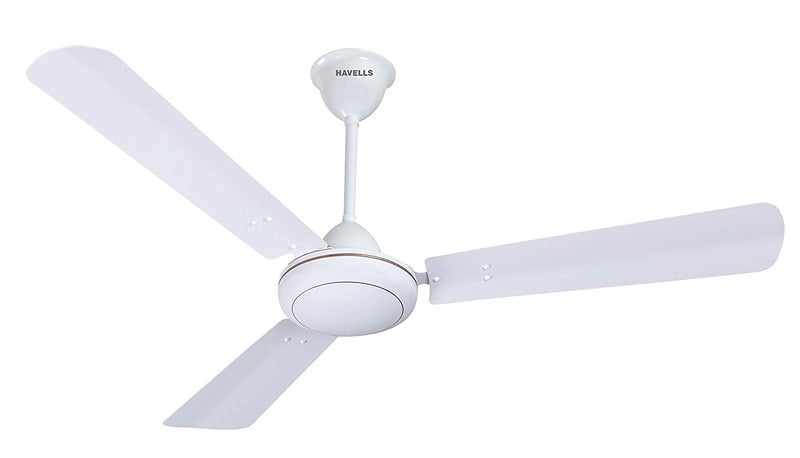 Havells SS 390 900mm 1 Star Energy Saving Ceiling Fan (Mettalic Pearl White Silver, Pack of 1) - Image 3