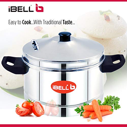 iBELL IBL6P24 Stainless Steel Induction and Gas Stove Base Idly Cooker, 6 Plates - 24 Idly, Silver - Image 5