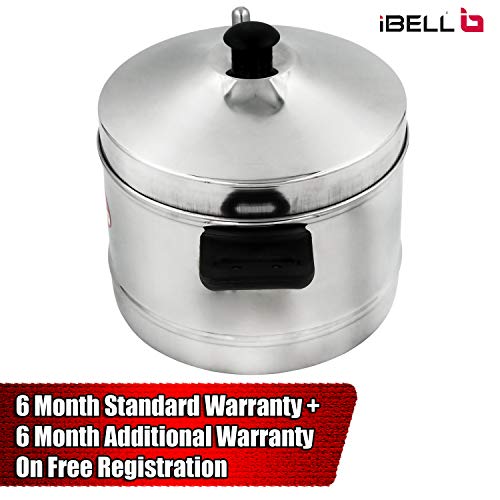 iBELL IBL6P24 Stainless Steel Induction and Gas Stove Base Idly Cooker, 6 Plates - 24 Idly, Silver - Image 2