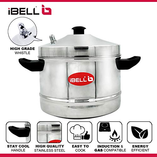 iBELL IBL6P24 Stainless Steel Induction and Gas Stove Base Idly Cooker, 6 Plates - 24 Idly, Silver - Image 4