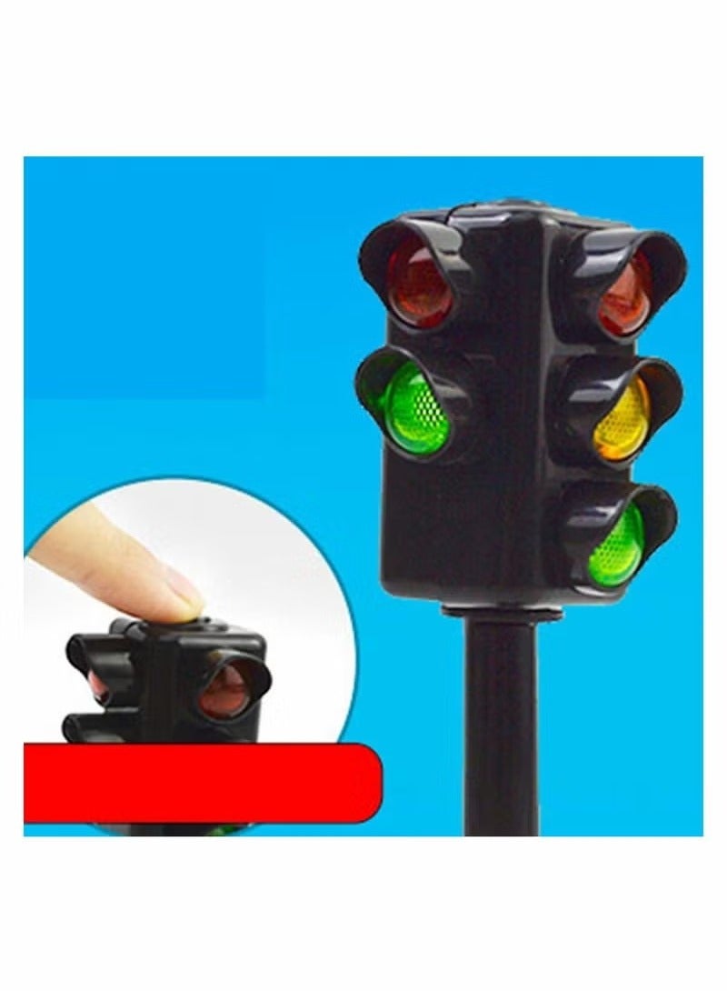 Kids Traffic Light Toy Traffic Signal Light Model Toys Early Education Playset for Kids Toddler (2 Pcs) - Image 2