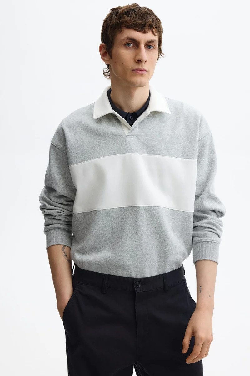 اتش اند ام سويت شيرت رجبي بقصة واسعة