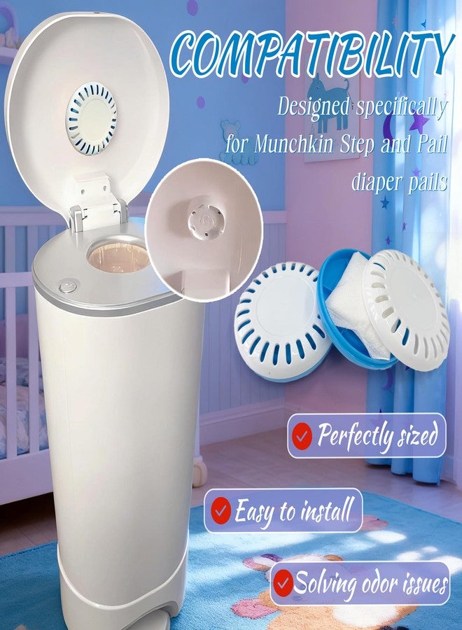PurifyLogix 6 Sets of 3.5" Baking Soda Cartridges for Munchkin Step and Pail Diaper Pails, 6* Cartridge & 6* Lavender Scented Baking Soda Bags, Diaper Pail Deodorizers Odor Absorber for Diaper Pails - Image 2