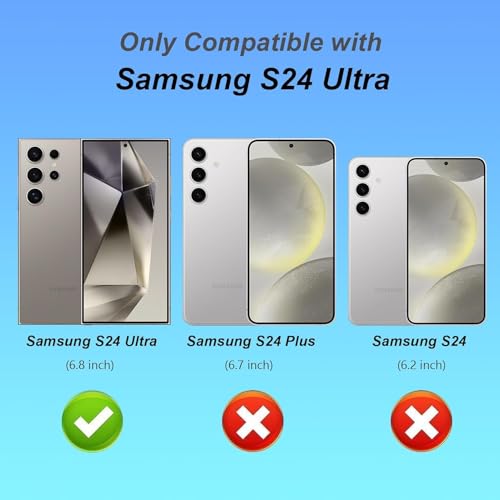 Elzzi Electroplated Butterfly Phone Cover for Samsung S24 Ultra Case, Showcasing Pearlescent Diamond Soft TPU, Camera Protection, Shockproof, Drop-Resistant Stylish for Girls & Women (Deep Purple) - Image 3