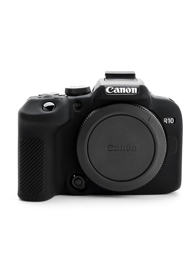 Rieibi EOS R10 Camera Case - Silicone Case for Canon eos R10 Digital Camera - Protective Cover Silicone for Canon R10 - Black - Image 1