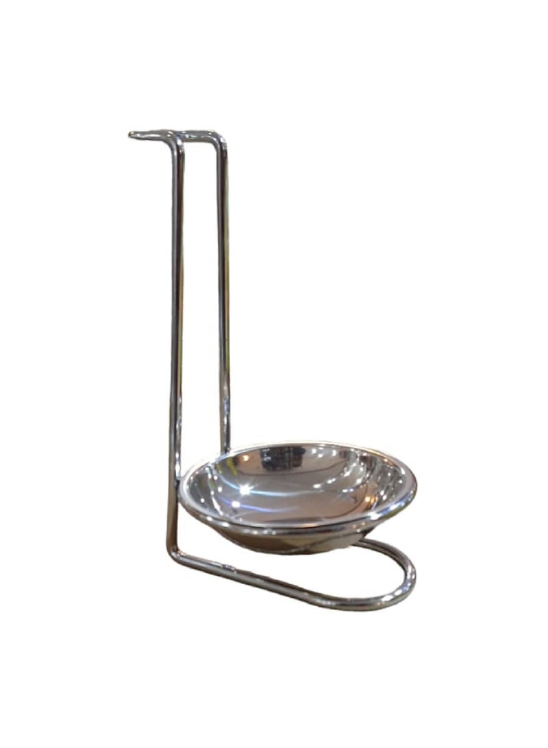 Silver stainless steel spoon holder 