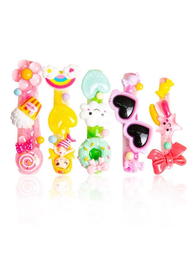 Lovful Press On Nails Candy Junk | Handmade With Full Covered Crystals | Reusable Fake Nails | Square Xl 2.68In | H55-S  - Image 1