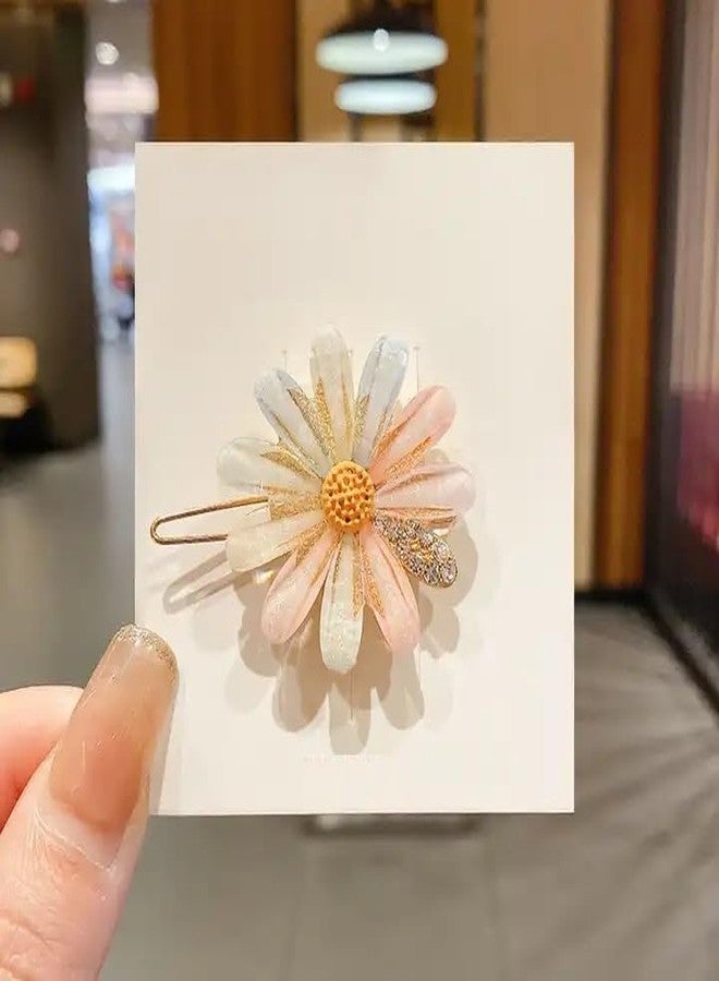 Xariya Pearl Hair Clips for Women, Korean Hair Accessories for Women, Fancy Hair Clips, Stylish Hair Pins for Women, Hair Accessories for Girls, Metal Clips for Hair (Flower Pearl) - Image 5