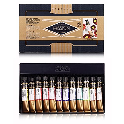 Mijello Mission Gold Water Color MWC7012 7ml x 12 Colors - Image 1