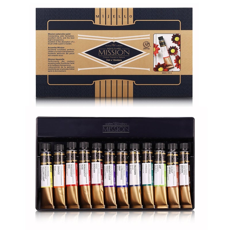 Mijello Mission Gold Water Color MWC7012 7ml x 12 Colors - Image 2