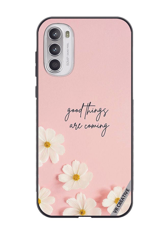 VR CREATIVE Protective Case Cover For Motorola Moto G82 Good Things Are Coming Design Multicolour - Image 1