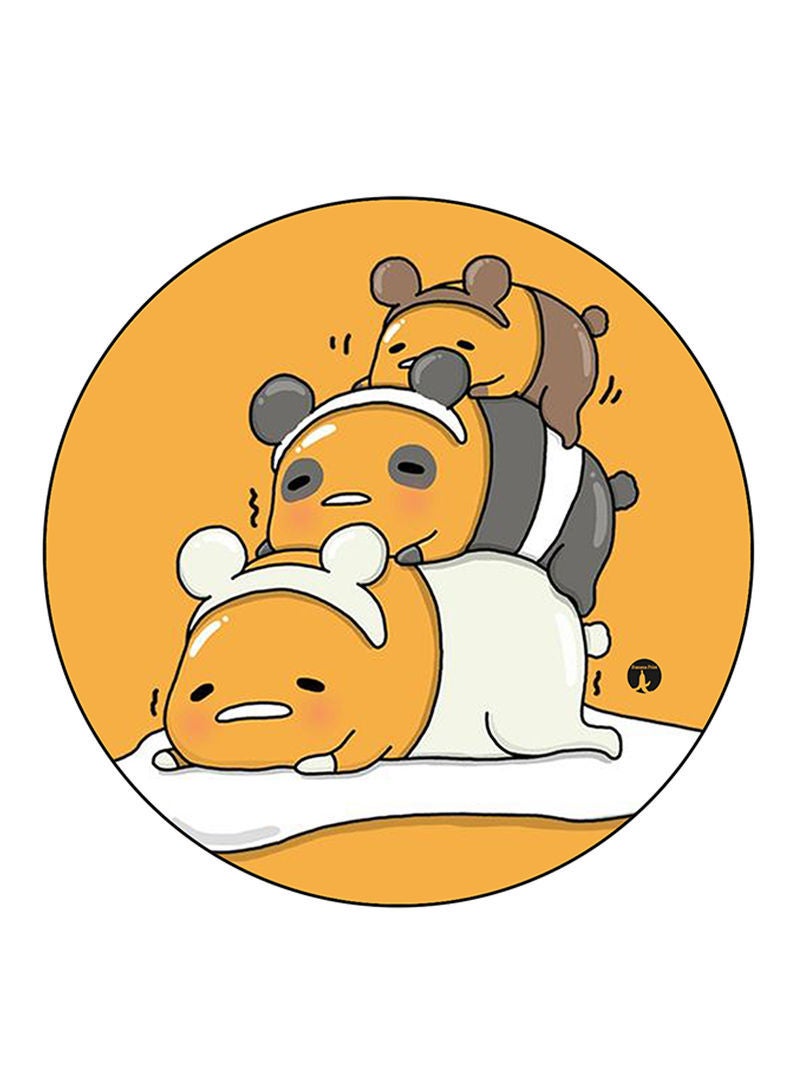 RKN Gudetama Printed Large Round Pin Badge Multicolour - Image 2