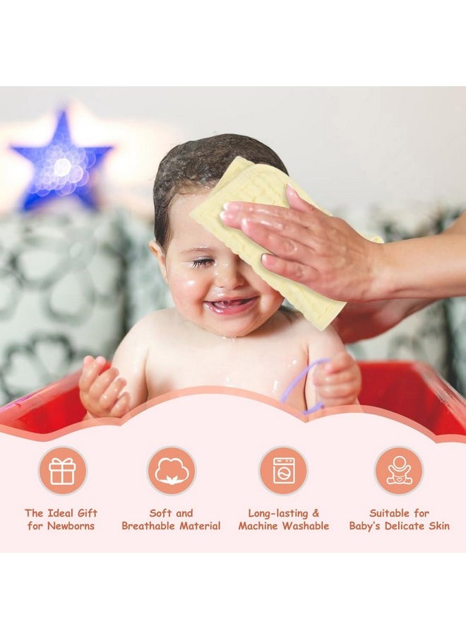 AIDEA - Baby Muslin Burp Cloths10 Pack, 100% Cotton Washcloths For Babies, Large Soft Breathable Baby Towels For Newborn, Absorbent Bath Towels For Baby, Newborn Essentials, 20" X10" - Image 1