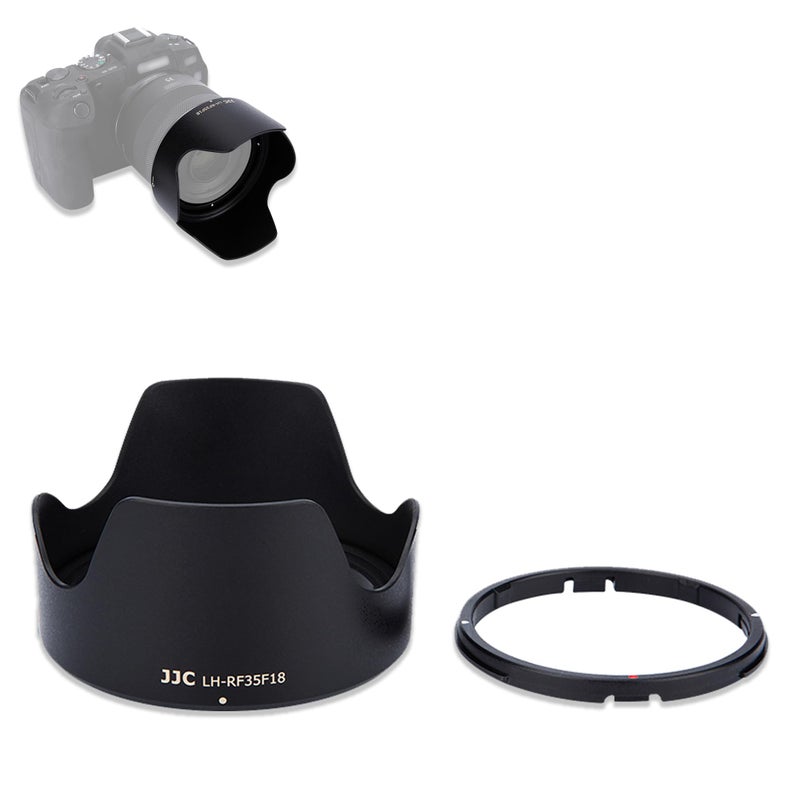 JJC Tulip Flower Lens Hood for Canon RF 35mm F18 Macro is STM Lens Replaces Canon EW52 Hood with Reversible Design Compatible with 52mm FilterLens Cap on Canon EOS RP R5 R6 R7 R8 R50V R50 Cameras - Image 2