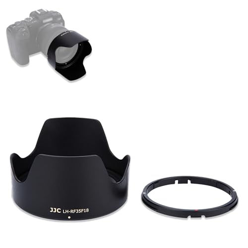 JJC Tulip Flower Lens Hood for Canon RF 35mm F18 Macro is STM Lens Replaces Canon EW52 Hood with Reversible Design Compatible with 52mm FilterLens Cap on Canon EOS RP R5 R6 R7 R8 R50V R50 Cameras - Image 1