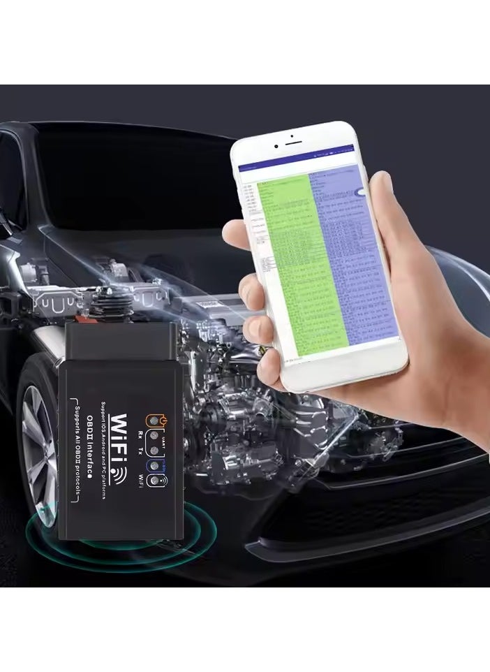 هالامين - جهاز كشف اعطال السيارات obd  ماسح YOKA WiFi OBD2 – الكشف الفوري عن أعطال السيارة وأداة التشخيص، متوافق مع iOS، أندرويد وويندوز   جهاز كشف اعطال السيارات obd - Image 1