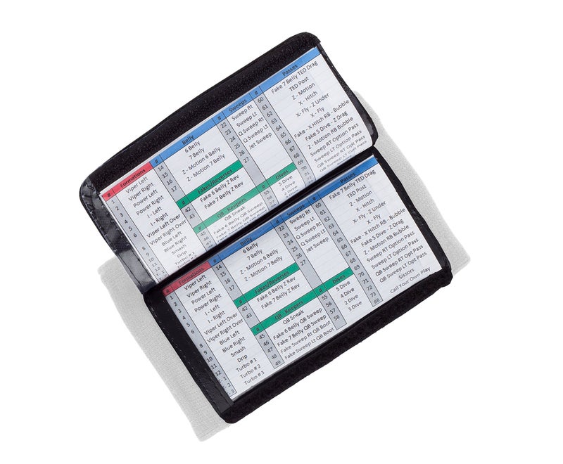 WristCoaches Football Play Wristbands - Youth Quarterback Gear - Wristband Playbook - Softball Wristbands for Signs - Image 2