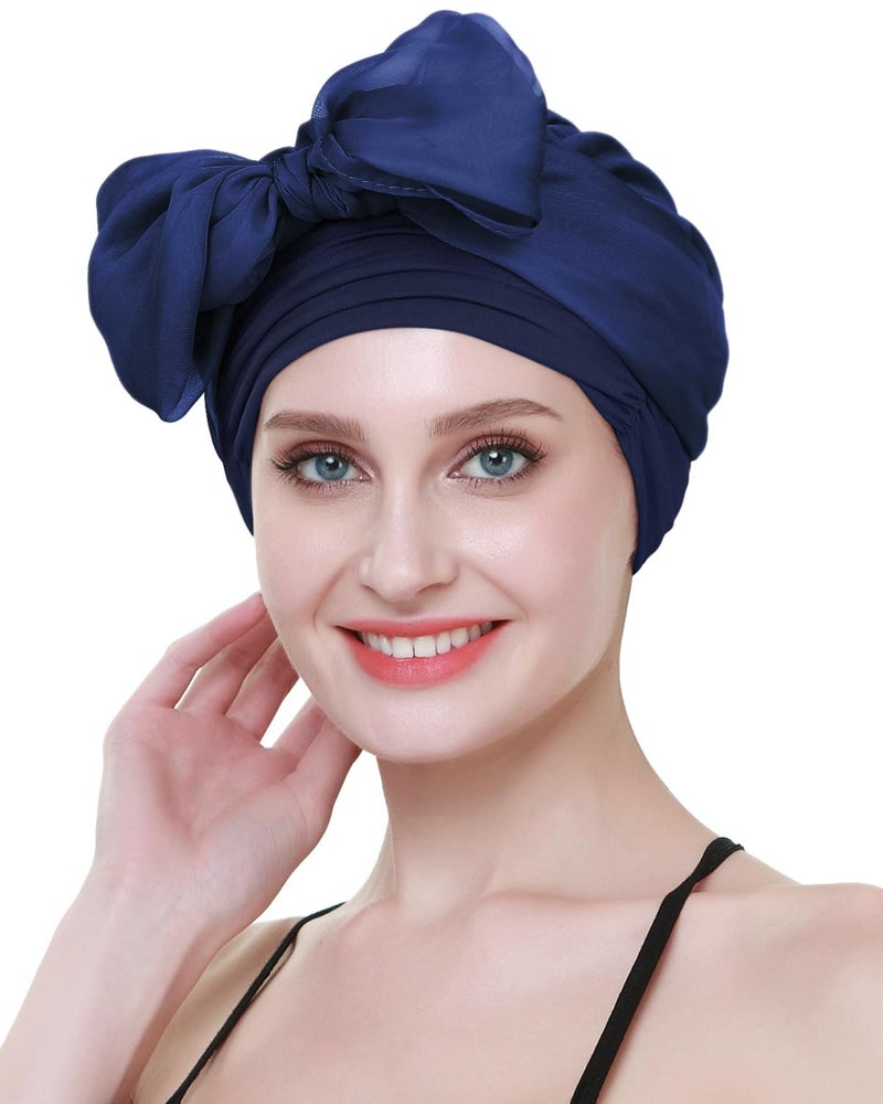 FocusCare Comfy Alopecia Hat Scarf Jersey Breast Cancer Headwear Chemo Turban Head Wrap - Image 2