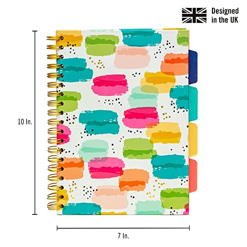 Pukka Pad, Carpe Diem 5-Subject Double Spiral Bound Notebook 3-Pack with Repositionable Dividers - 200 Pages of 80GSM Paper with Perforated Edges – Color Wash, B5 10 X 7in - Image 3