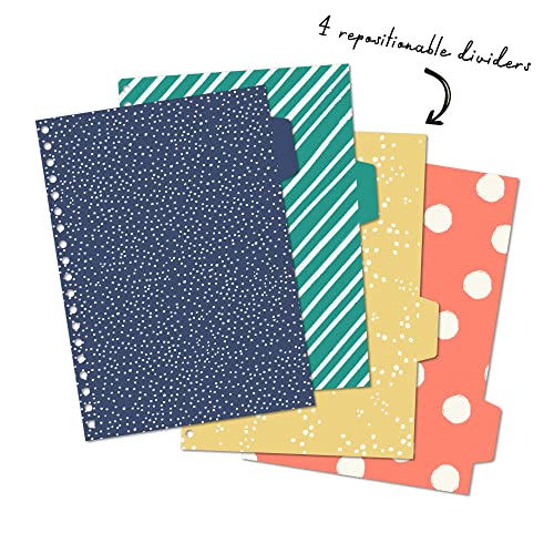 Pukka Pad, Carpe Diem 5-Subject Double Spiral Bound Notebook 3-Pack with Repositionable Dividers - 200 Pages of 80GSM Paper with Perforated Edges – Color Wash, B5 10 X 7in - Image 5