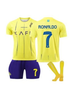 Generic Kids Football Jersey Set,New Season,Cristiano Ronaldo No #7 Soccer Jersey,World Champion Football Soccer Jersey Set Kids & Youth Sizes Tracksuits 24Yard  - Image 1