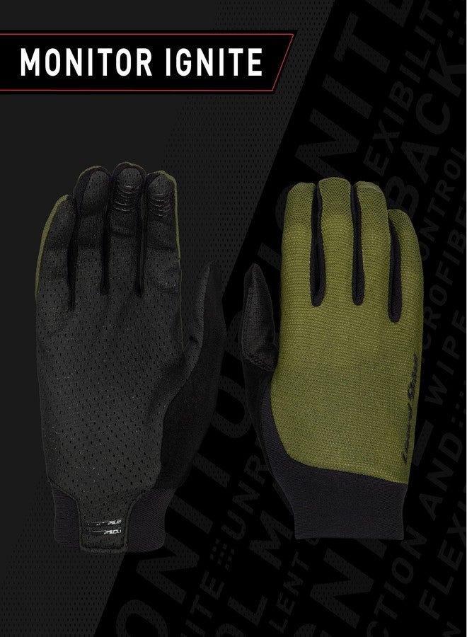 Lizard Skins Monitor Ignite Long Finger Cycling Gloves - 3 Colors Unisex Road Bike Gloves (Crimson RED, X-Large) - Image 5