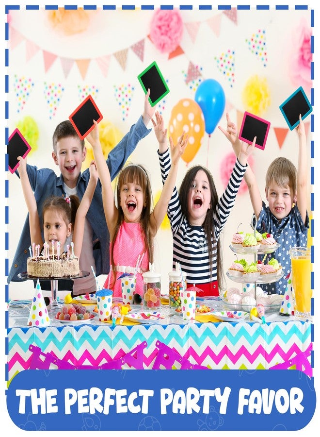 Bedwina Mini Chalkboard for Kids - (Pack of 24) Goodie Bags Stuffers for Kids Mini Chalkboard Each with 2 Chalk Sticks, and 1 Eraser for Boys and Girls Birthday Party Favors - Image 5