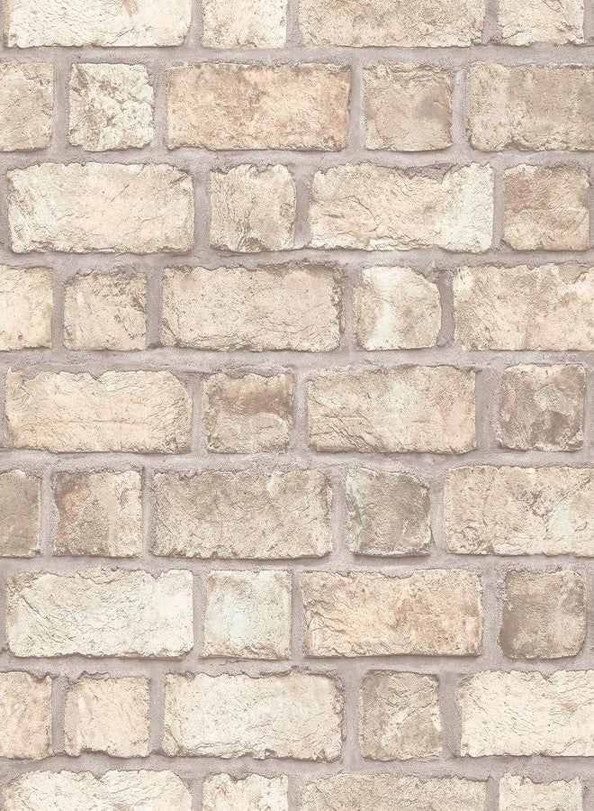 Norwall Farmhouse Brick Wallpaper - Image 1