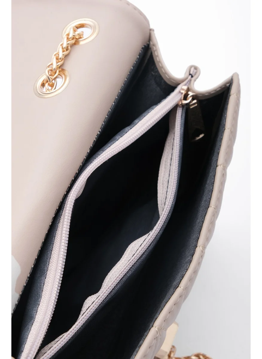 MARJIN Women's Gold Color Chain Shoulder Bag Delbin