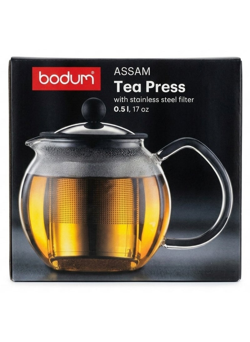 bodum Assam Tea Press With Stainless Steel Filter 0.5L - Image 1