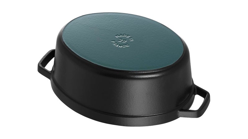 Staub La Cocotte Oval 40500-231 Staub Pico Cocotte Oval Black 9.1 inches (23 cm) Both Handed Casting, Enameled Pot, Induction Compatible - Image 4