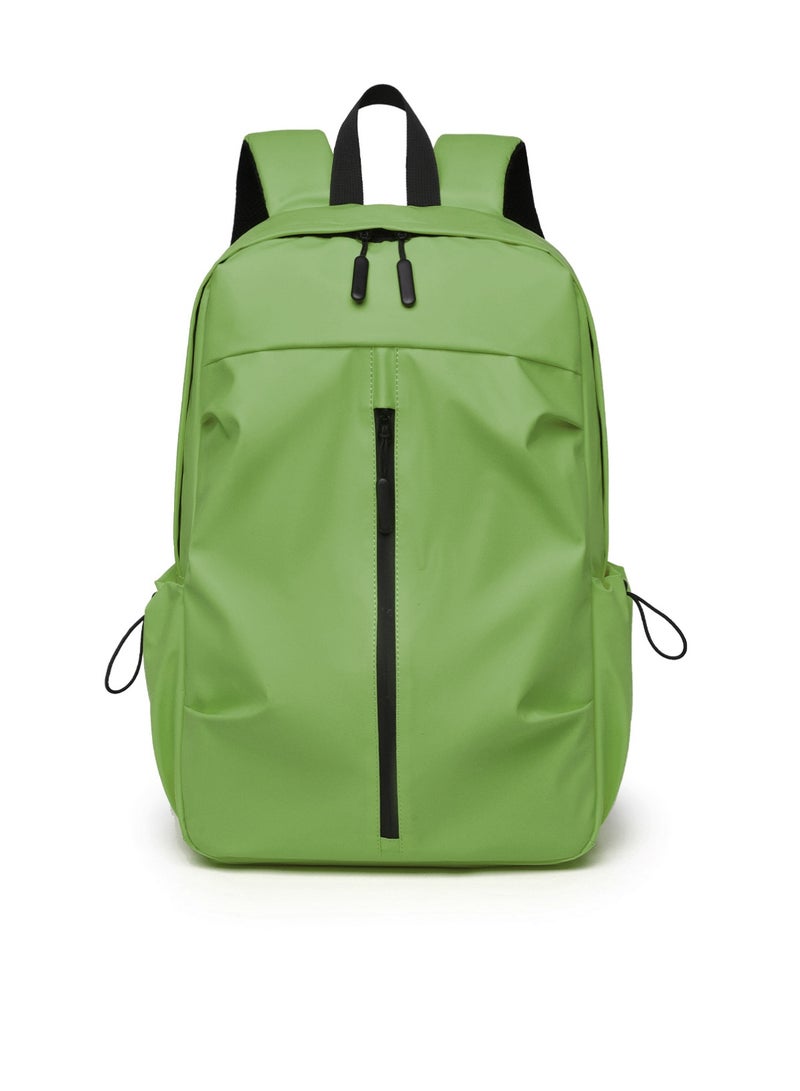 lebonaer 20L leather material breathable shoulder strap colorful backpack, can accommodate 15.6-inch laptop, large capacity, multiple compartments, with natural pleats, student, outdoor, leisure bag - Image 2