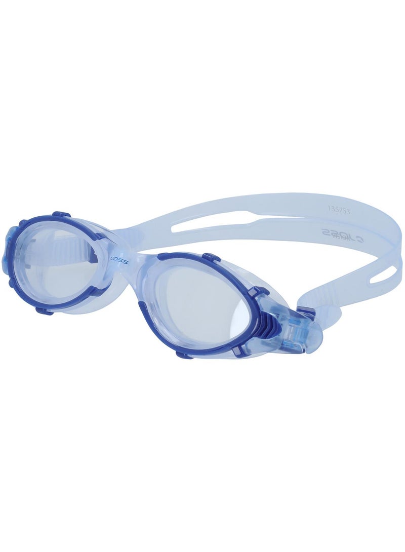 Joss Sapphire Adult Swimming Goggles  Wide-Lens Design, Liquid Silicone Frame, Self-Adjusting Nose Bridge, Adjustable Strap, Comfort-Focused Seal - Image 1