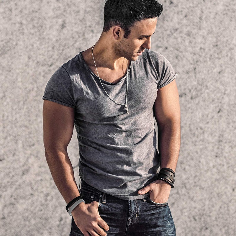 JOVITEC 12 Pieces Rubber Bracelets, Solid Color Silicone Wristbands, Multi-Pack Blank Wristbands Bracelets for Events Rubber Bands Party (Black, White, Gray) - Image 2