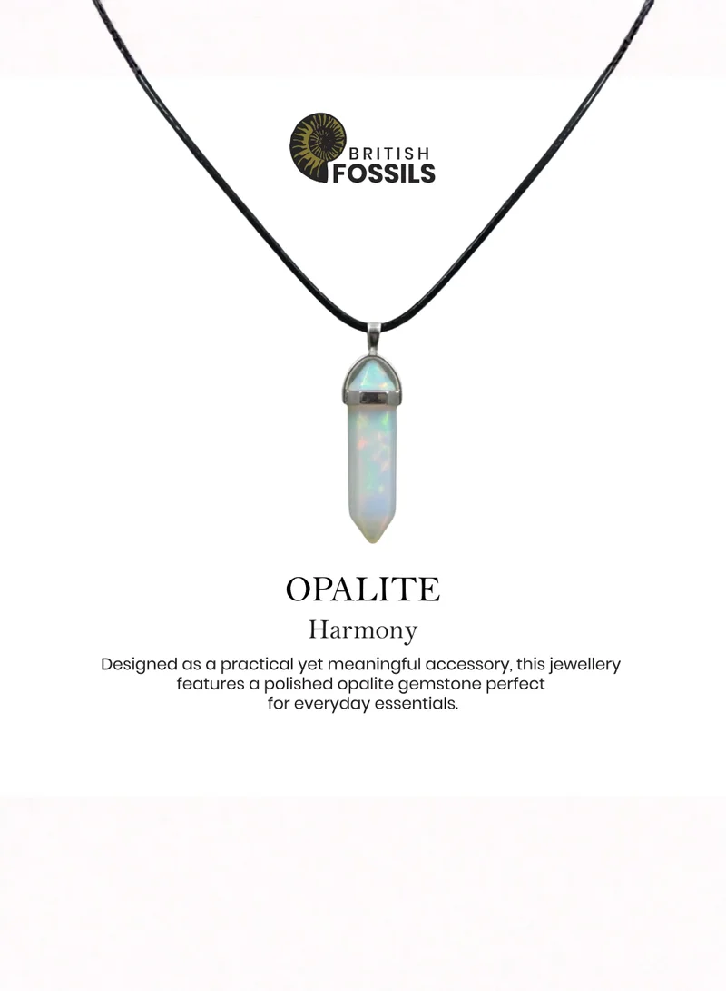 British Fossils Opalite Crystal Energy Opalite Pendant for Women | Best Price UAE