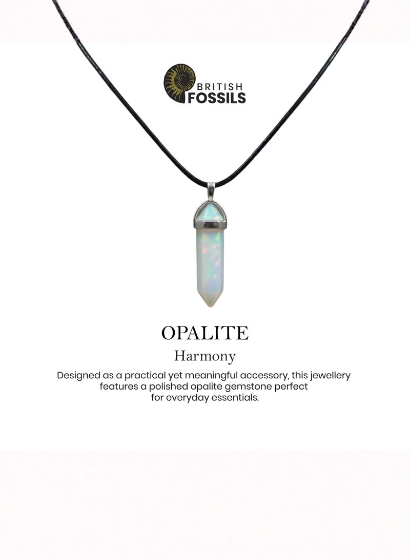British Fossils Crystal Energy Opalite Pendant - Image 3
