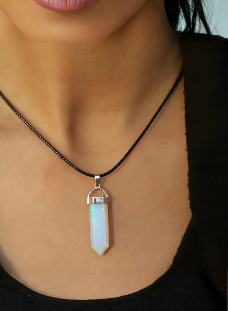 British Fossils Opalite Crystal Energy Opalite Pendant for Women | Best Price UAE