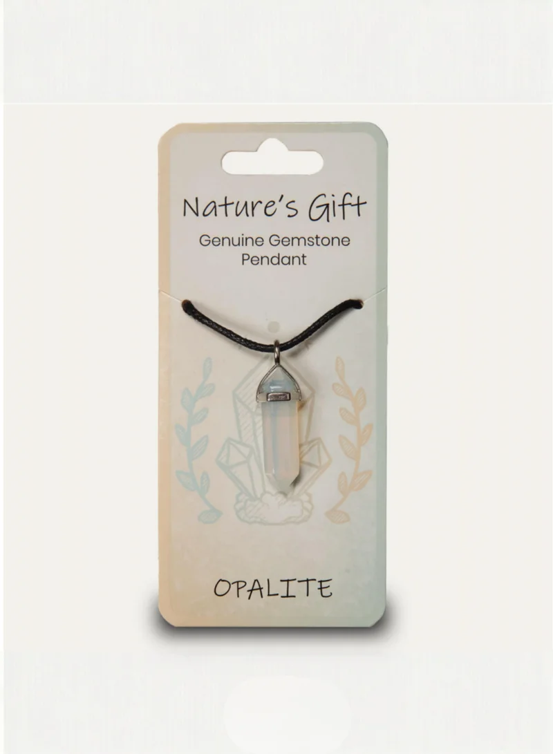 British Fossils Opalite Crystal Energy Opalite Pendant for Women | Best Price UAE