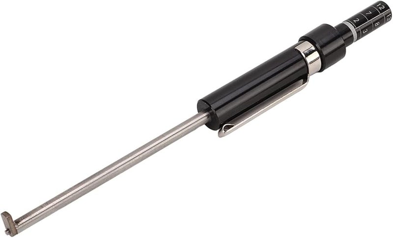 Brake Pad Thickness Gauge Tire Tread Depth Measuring Tool Black Silver - Image 2