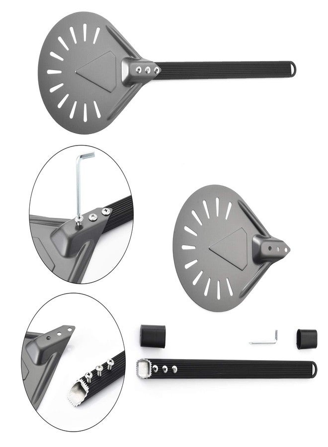 RTT Turning Pizza Peel with 8" Aluminum Round Pizza Paddle,23.6" Overall,Outdoor Pizza Oven Accessories - Image 5