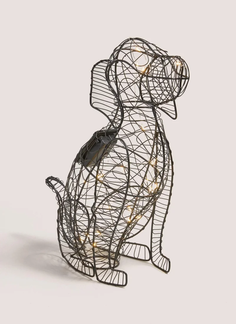 Matalan Solar Wire Dog Black
