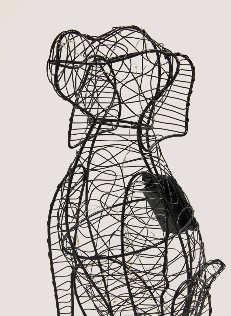 Matalan Solar Wire Dog Black
