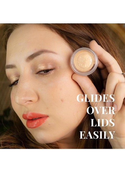 Sparkling Eye Shadow, Iridescent Eye Glitter with a Buildable Pop of Color, Hydrating Eye Makeup with Dewy Effect, Smooth Gel Application, Sparkling Nude Ivory, 01 En Point, 0.21 oz