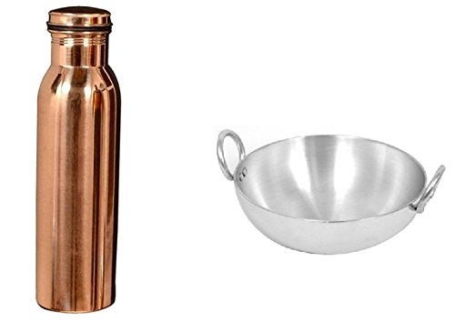 ROYAL SAPPHIRE Royal Sapphire with Kadhai and Copper Bottle Combo - Image 1