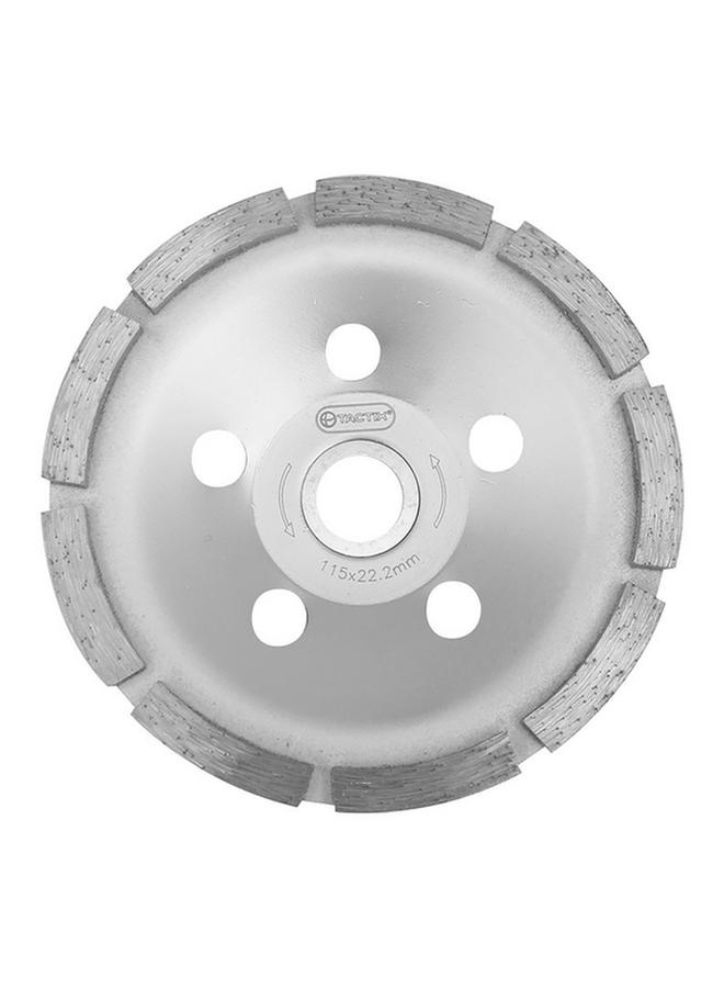 Tactix High Quality Diamond Cups Single Concrete Grinder Disc Silver 115 x 22.2mm 426001