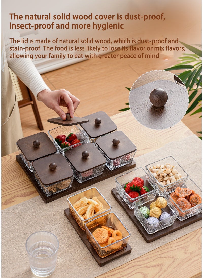 GuRiver Grain Fruit Tray – Versatile Serving Tray for Dried Fruits, Nuts, Candy, Cookies, Chips, and Party Snacks - Image 4