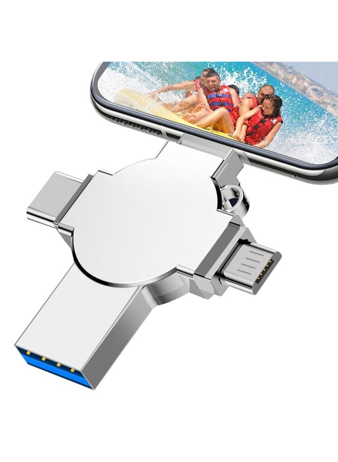 Flash Drive for iPhone 512GB, Photo Stick USB Flash Drive 512GB Memory Stick USB 3.0 High Speed Thumb Drives Portable Jump Drive Storage Device External Storage for Smartphone/Laptop/PC/Android - Image 1
